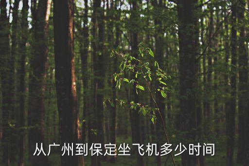 飛機保定到廣州距離，從廣州到保定坐飛機多少時間