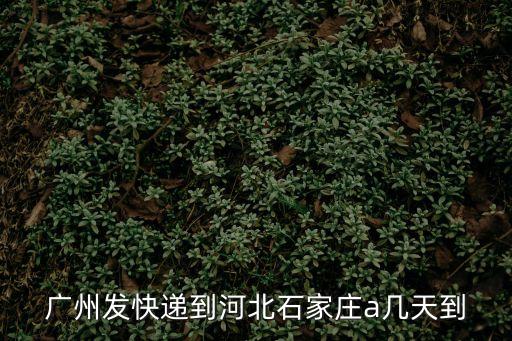 國通快遞從廣州到石家莊多長時間，廣州到石家莊EMS幾天到