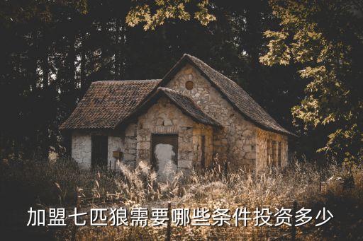 七匹狼服飾加盟，加盟七匹狼需要哪些條件投資多少