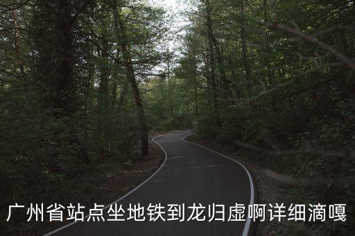 廣州省站點(diǎn)坐地鐵到龍歸虛啊詳細(xì)滴嘎