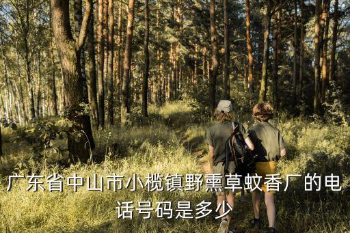 廣東省中山市小欖鎮野熏草蚊香廠的電話號碼是多少