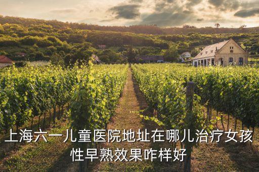 上海六一兒童醫院地址在哪兒治療女孩性早熟效果咋樣好