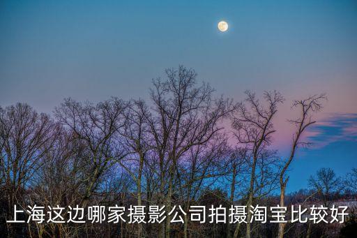 上海這邊哪家攝影公司拍攝淘寶比較好
