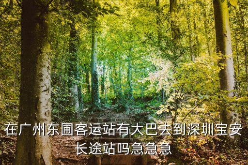 在廣州東圃客運(yùn)站有大巴去到深圳寶安長(zhǎng)途站嗎急急急
