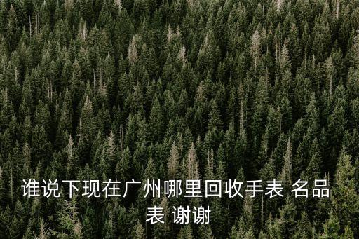 誰說下現(xiàn)在廣州哪里回收手表 名品 表 謝謝