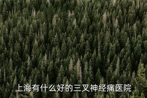 上海有什么好的三叉神經痛醫院