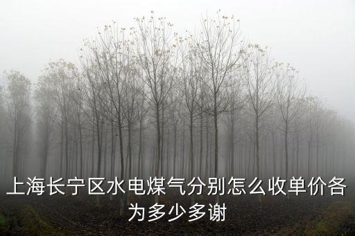 上海市煤氣階梯價，上海燃氣每立方米價格
