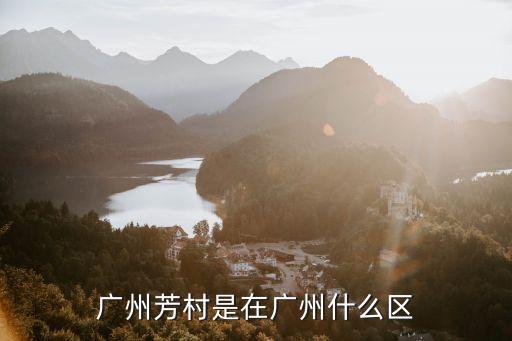 芳村之前屬于廣州哪個(gè)區(qū)，廣州芳村是在廣州什么區(qū)