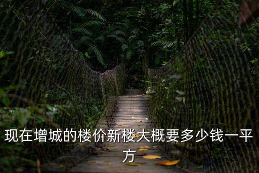 現在增城的樓價新樓大概要多少錢一平方