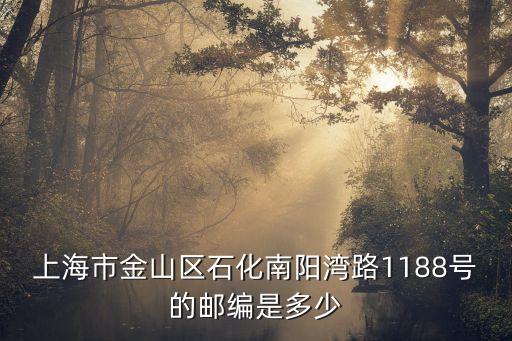 上海市金山區(qū)石化南陽(yáng)灣路1188號(hào)的郵編是多少