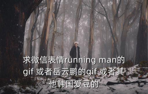 岳云鵬表情包，求微信表情running man的gif 或者岳云鵬的gif 或者其他韓國愛豆的