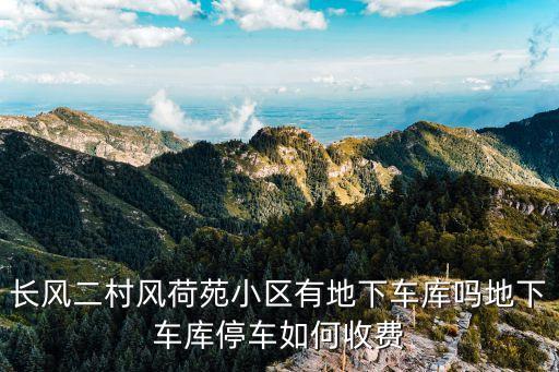 長風二村風荷苑小區有地下車庫嗎地下車庫停車如何收費