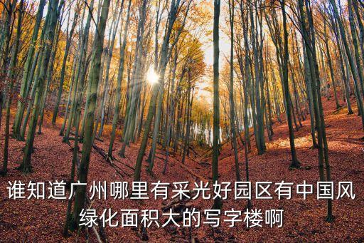 廣州新中式辦公樓，廣州那里有采光好園區有中國風綠化面積大的寫字樓