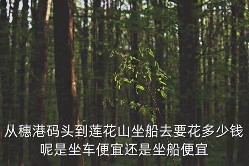 由廣州坐游輪到蓮花山要多少錢，廣州能不能坐船到蓮花山