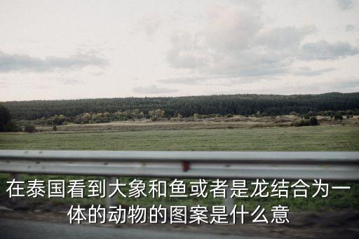 在泰國看到大象和魚或者是龍結合為一體的動物的圖案是什么意
