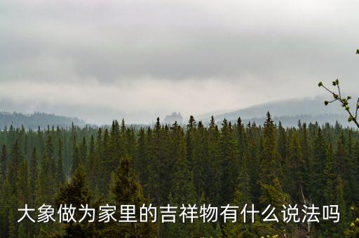大象做為家里的吉祥物有什么說法嗎