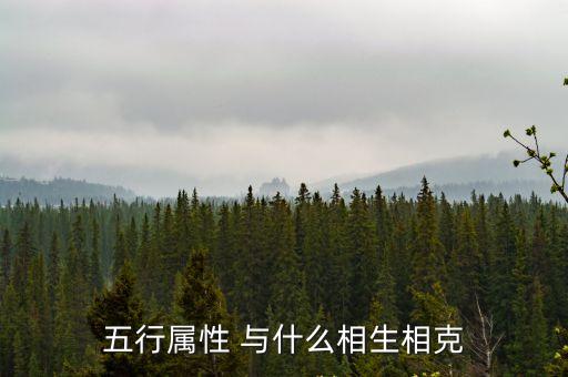 五行生克關系，五行屬性 與什么相生相克