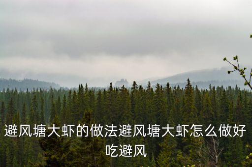 避風(fēng)塘大蝦的做法避風(fēng)塘大蝦怎么做好吃避風(fēng)