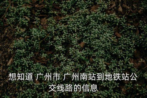 廣州南站到永興坊地鐵站，廣州南站坐什么車到地鐵站