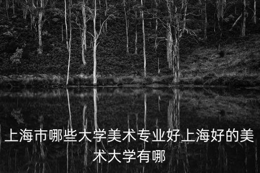 上海市哪些大學(xué)美術(shù)專業(yè)好上海好的美術(shù)大學(xué)有哪