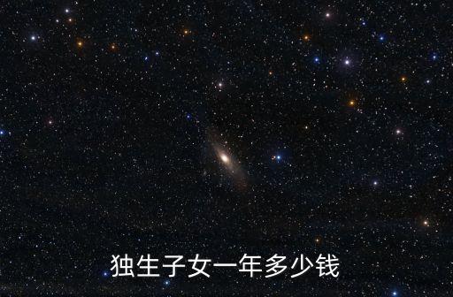 獨生子女一年多少錢