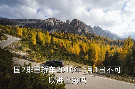 進上海市區(qū)的車對排量有要求嗎，國2排量轎車2016年1月1日不可以進上海嗎