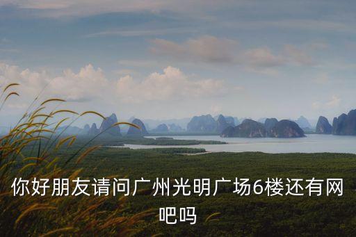 你好朋友請問廣州光明廣場6樓還有網吧嗎