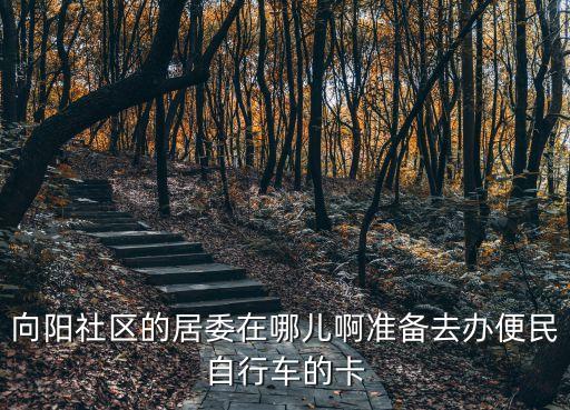 向陽社區的居委在哪兒啊準備去辦便民自行車的卡