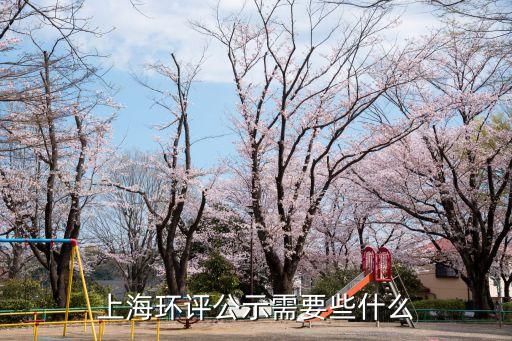 上海市環(huán)境公示，上海環(huán)評公示需要些什么