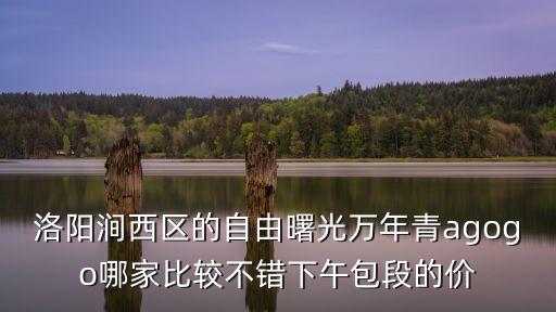 洛陽澗西區(qū)的自由曙光萬年青agogo哪家比較不錯下午包段的價