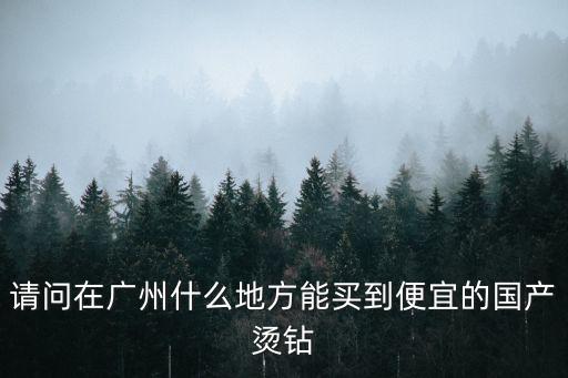請問在廣州什么地方能買到便宜的國產燙鉆