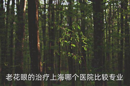 老花眼的治療上海哪個醫(yī)院比較專業(yè)