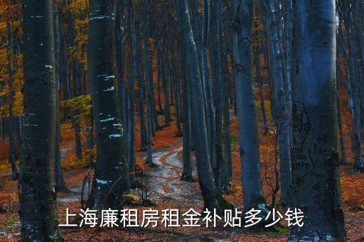 上海廉租房租金補(bǔ)貼多少錢