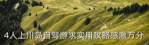 4人上川島自駕游求實用攻略感激萬分