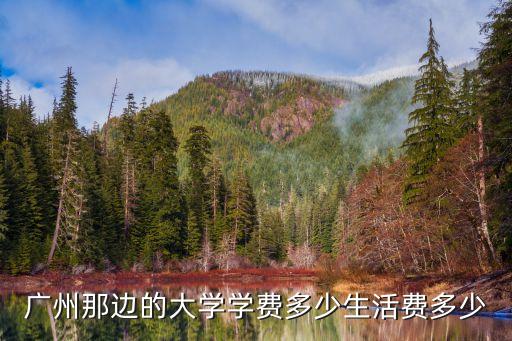 廣州那邊的大學學費多少生活費多少