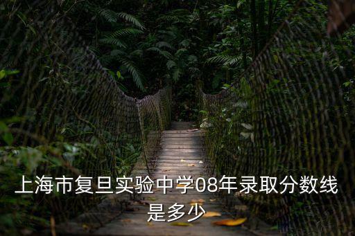 上海市復旦實驗中學08年錄取分數線是多少