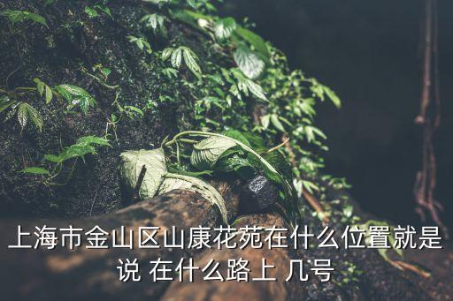 上海市金山區金康花苑周邊規劃，上海市金山區山康花苑在什么位置就是說 在什么路上 幾號