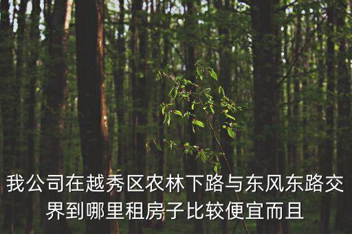 我公司在越秀區農林下路與東風東路交界到哪里租房子比較便宜而且