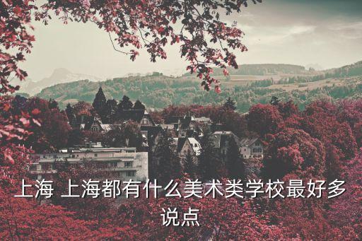 上海 上海都有什么美術(shù)類學(xué)校最好多說點(diǎn)