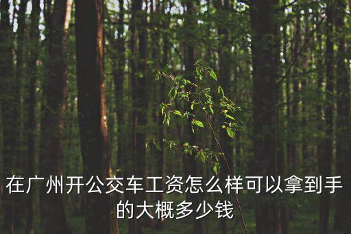 在廣州開公交車工資怎么樣可以拿到手的大概多少錢