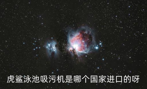 虎鯊泳池吸污機是哪個國家進口的呀