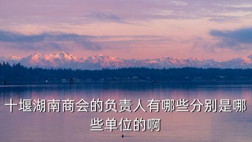 十堰湖南商會的負責人有哪些分別是哪些單位的啊