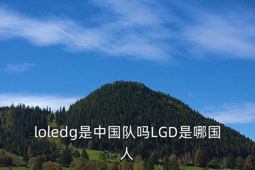 loledg是中國隊嗎LGD是哪國人