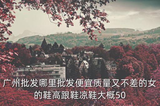 廣州哪里有賣女士涼鞋的，廣州哪個女鞋批發市場女涼鞋 女拖鞋拿貨價低啊想擺地攤賣呢