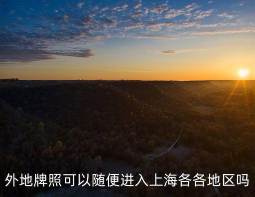 外地牌照可以隨便進(jìn)入上海各各地區(qū)嗎