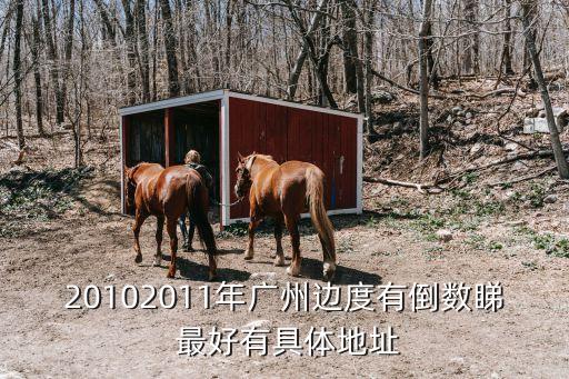 20102011年廣州邊度有倒數睇 最好有具體地址