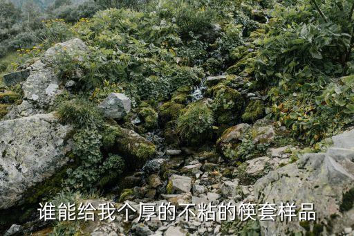 誰能給我個厚的不粘的筷套樣品