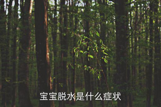 寶寶脫水是什么癥狀