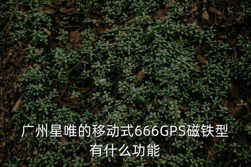 廣州fpc磁性載具，廣州星唯的移動式666GPS磁鐵型有什么功能