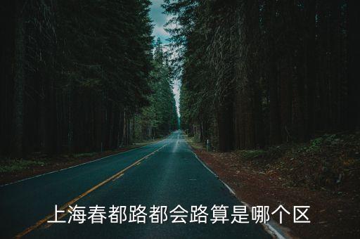 上海春都路都會路算是哪個區